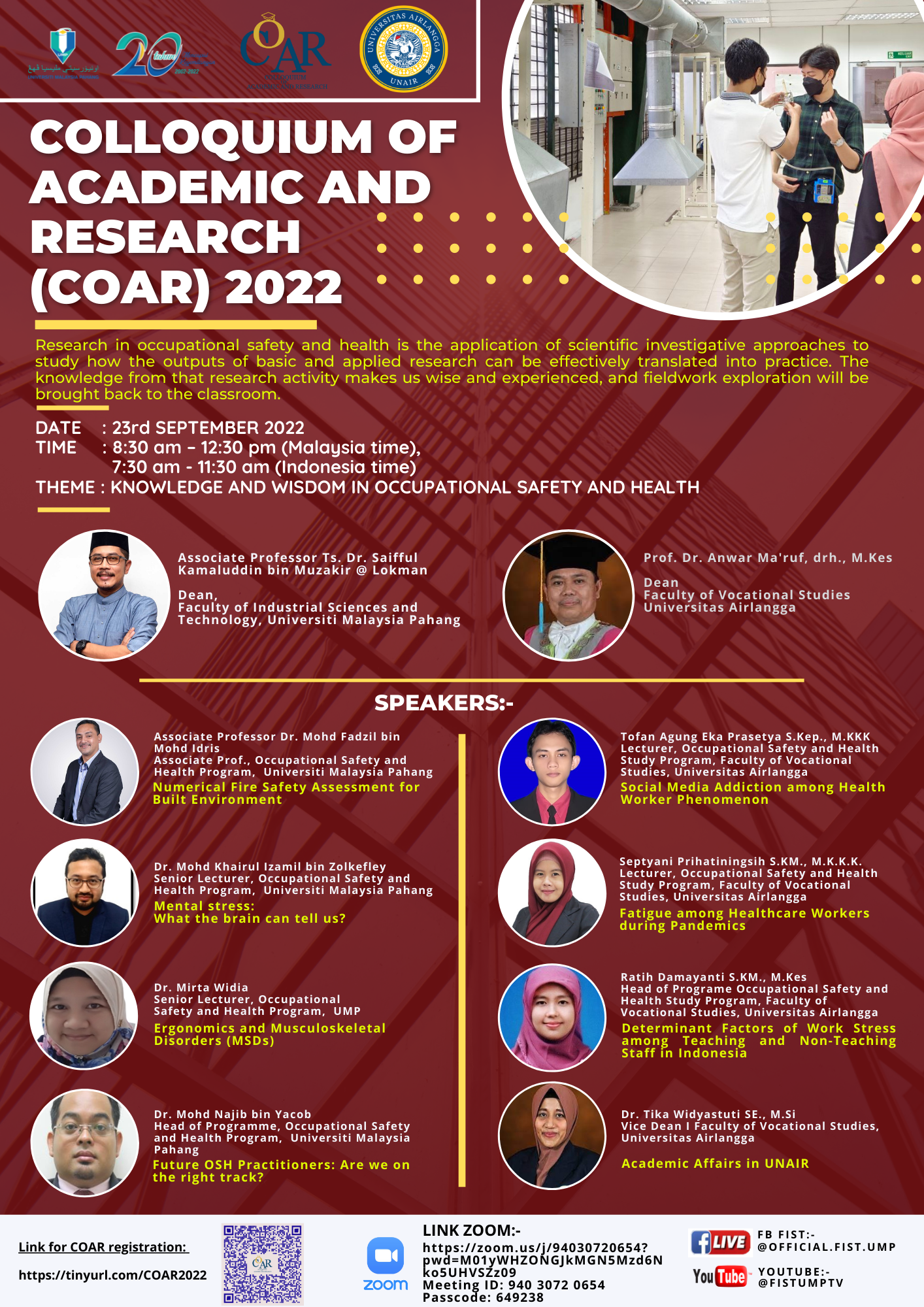 Colloquium of Academic and Research (COAR) 2022. 